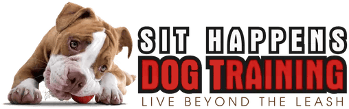 Logo for Sit Happens Dog Training, the Best Dog Trainer in St. Augustine, FL