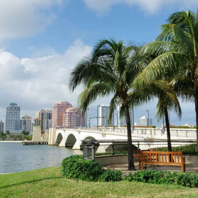 A scenic park by a bridge, ideal for dog training in Palm Coast, FL.